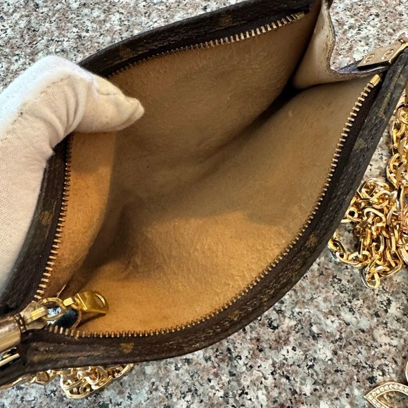 Louis Vuitton Monogram Poche Toilette Cosmetics Pouch Purse/converted 71/2 x4 - Picture 10 of 17